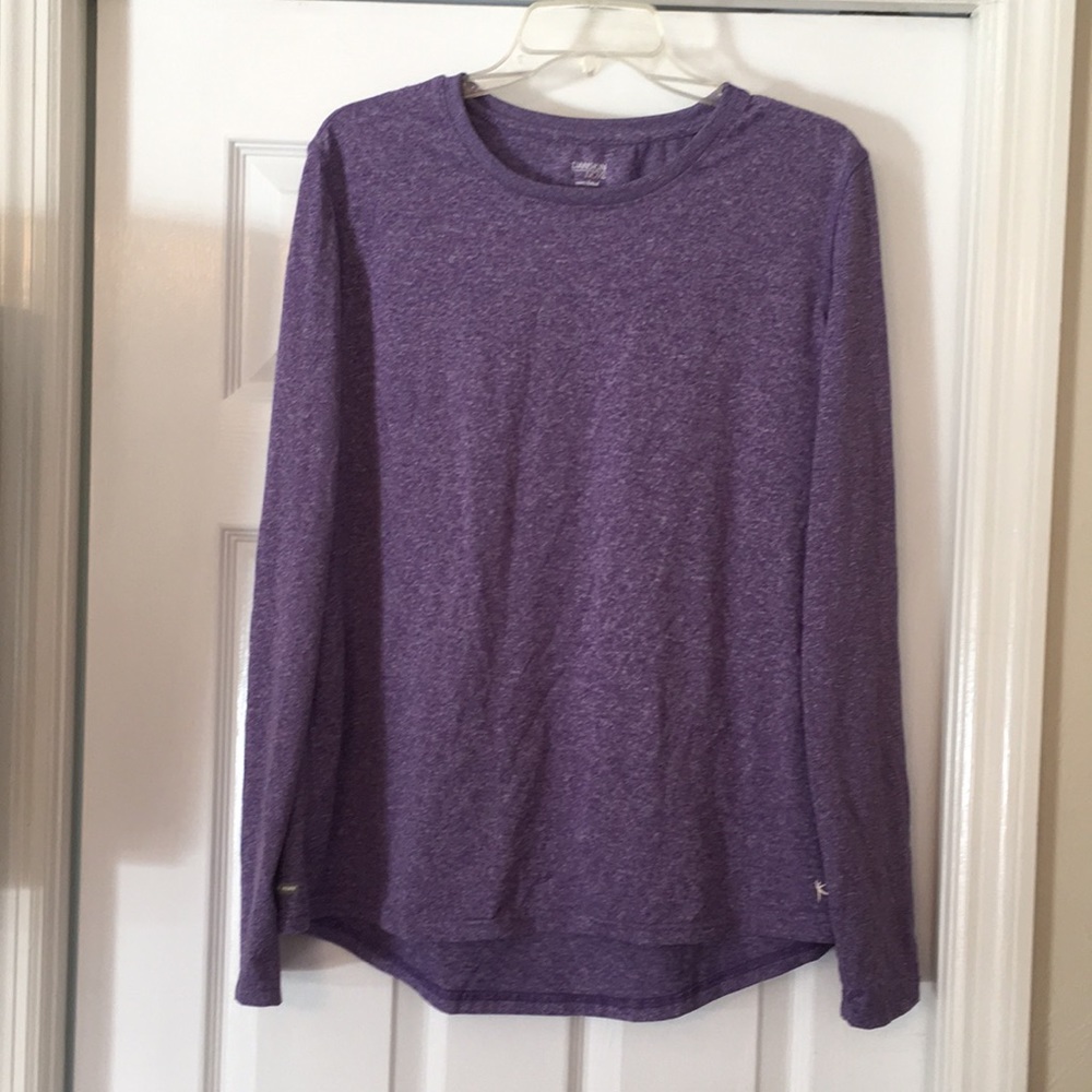 Purple long sleeve shirt
